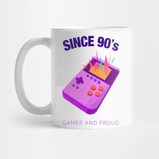 Since 90s Gamer and Proud - Gamer gift - Retro Videogame Mug